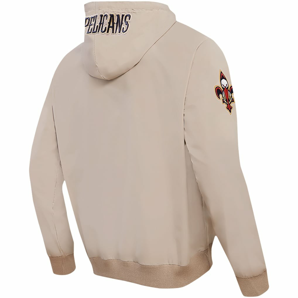 New Orleans Pelicans Pro Standard Hybrid Full-Zip Hoodie Khaki - NBA
