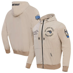 Orlando Magic Pro Standard Hybrid Full-Zip Hoodie Khaki - NBA