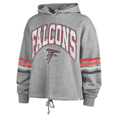 Atlanta Falcons '47 Women's Upland Bennett Pullover Hoodie Heather Gray | 47 brand