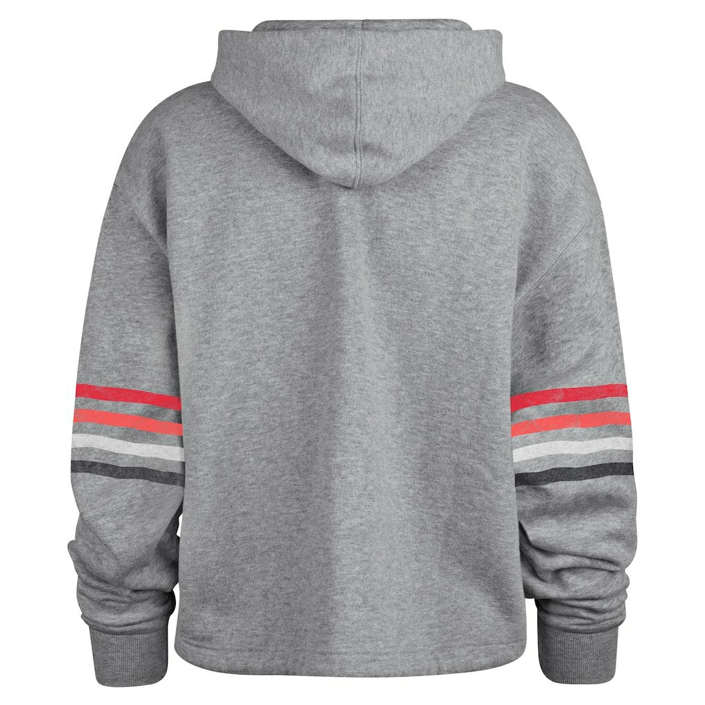 Atlanta Falcons '47 Women's Upland Bennett Pullover Hoodie Heather Gray | 47 brand