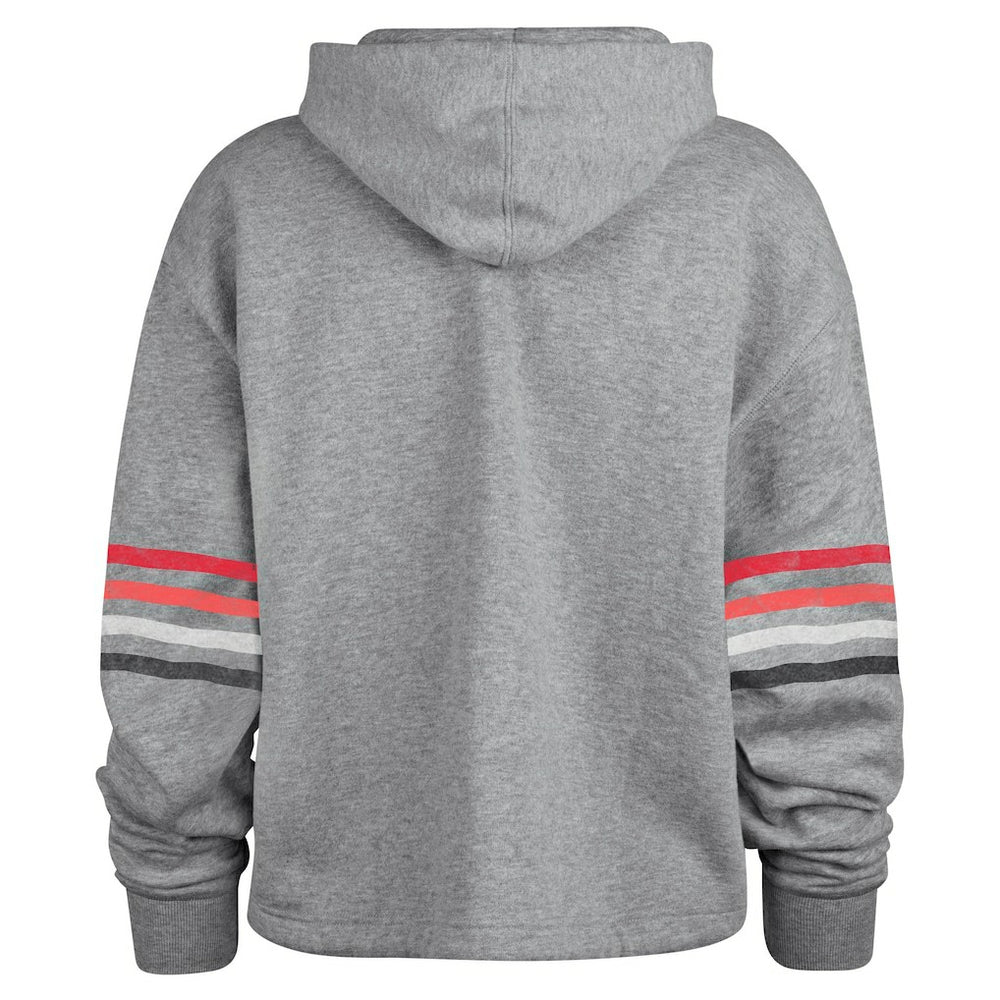 Atlanta Falcons '47 Women's Upland Bennett Pullover Hoodie Heather Gray | 47 brand