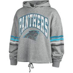 Carolina Panthers '47 Women's Upland Bennett Pullover Hoodie Heather Gray | 47 brand