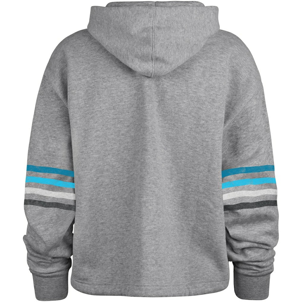 Carolina Panthers '47 Women's Upland Bennett Pullover Hoodie Heather Gray | 47 brand