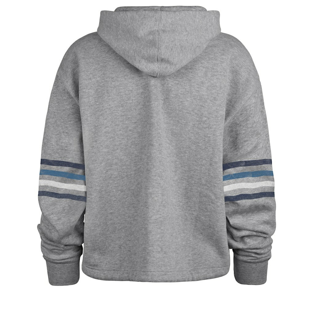 Dallas Cowboys '47 Women's Upland Bennett Pullover Hoodie Heather Gray | 47 brand