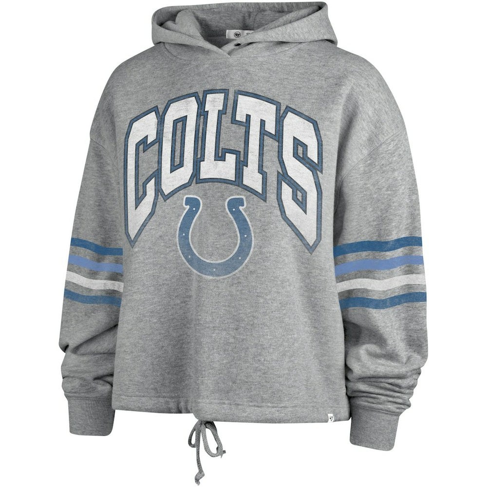 Indianapolis Colts '47 Women's Upland Bennett Pullover Hoodie Heather Gray | 47 brand