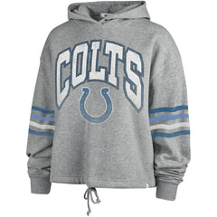 Indianapolis Colts '47 Women's Upland Bennett Pullover Hoodie Heather Gray | 47 brand