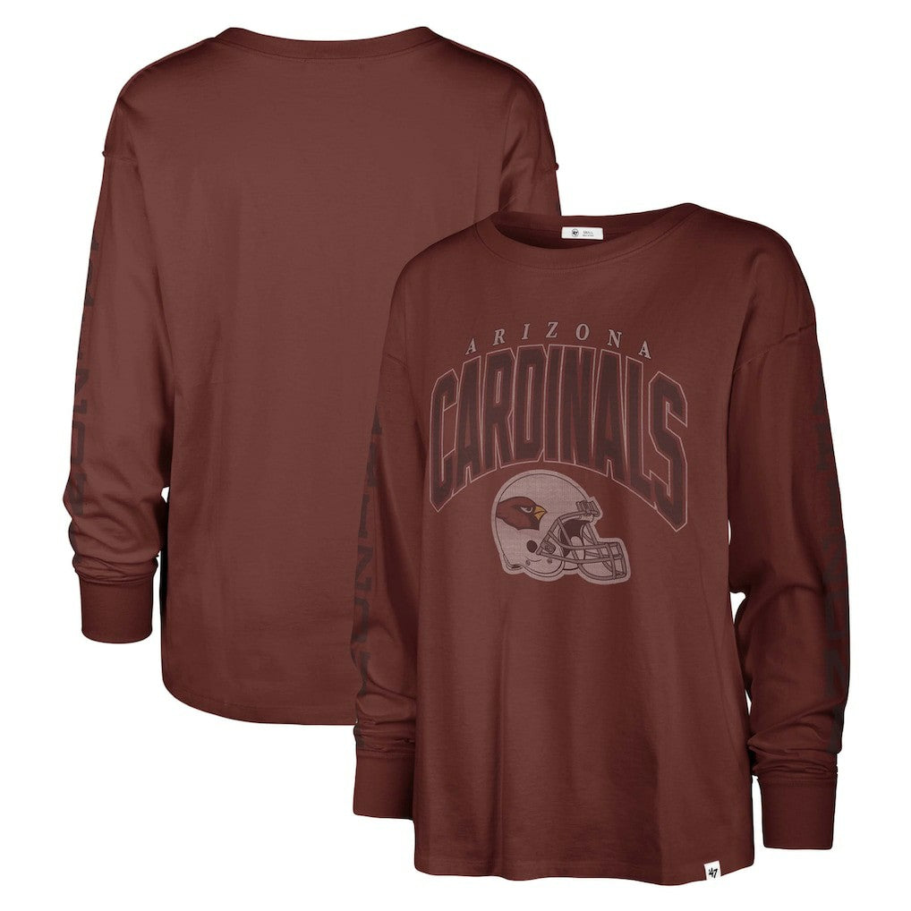 Arizona Cardinals '47 Women's Tom Cat Lightweight Long Sleeve T-Shirt Cardinal | 47 brand