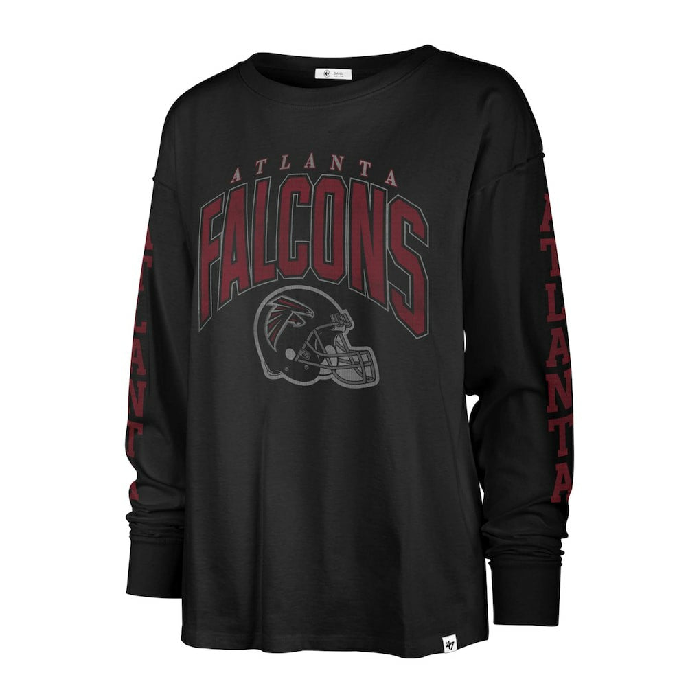 Atlanta Falcons '47 Women's Tom Cat Lightweight Long Sleeve T-Shirt Black | 47 brand