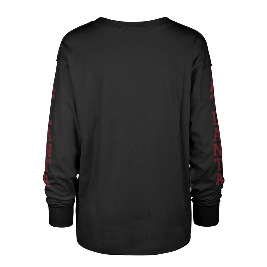 Atlanta Falcons '47 Women's Tom Cat Lightweight Long Sleeve T-Shirt Black | 47 brand