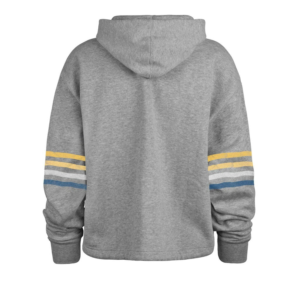 Los Angeles Rams '47 Women's Upland Bennett Pullover Hoodie Heather Gray | 47 brand
