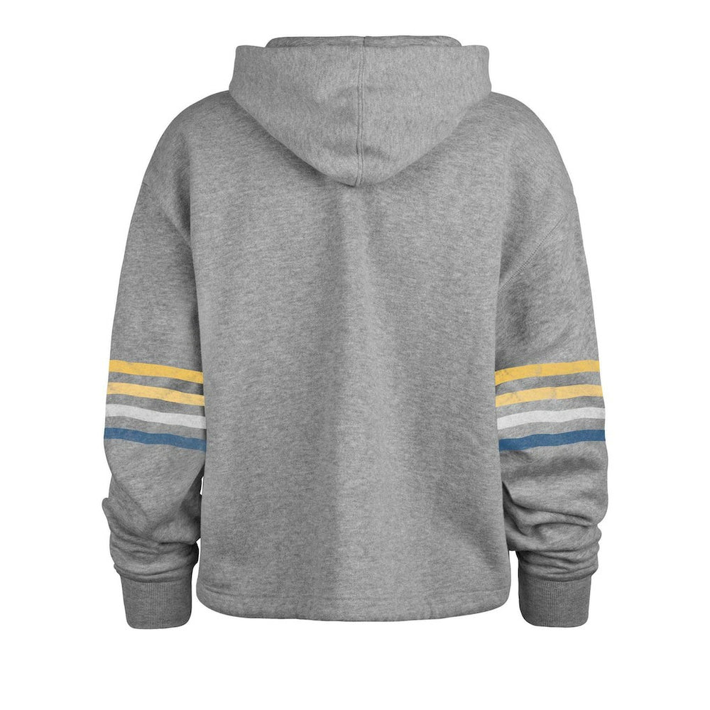 Los Angeles Rams '47 Women's Upland Bennett Pullover Hoodie Heather Gray | 47 brand