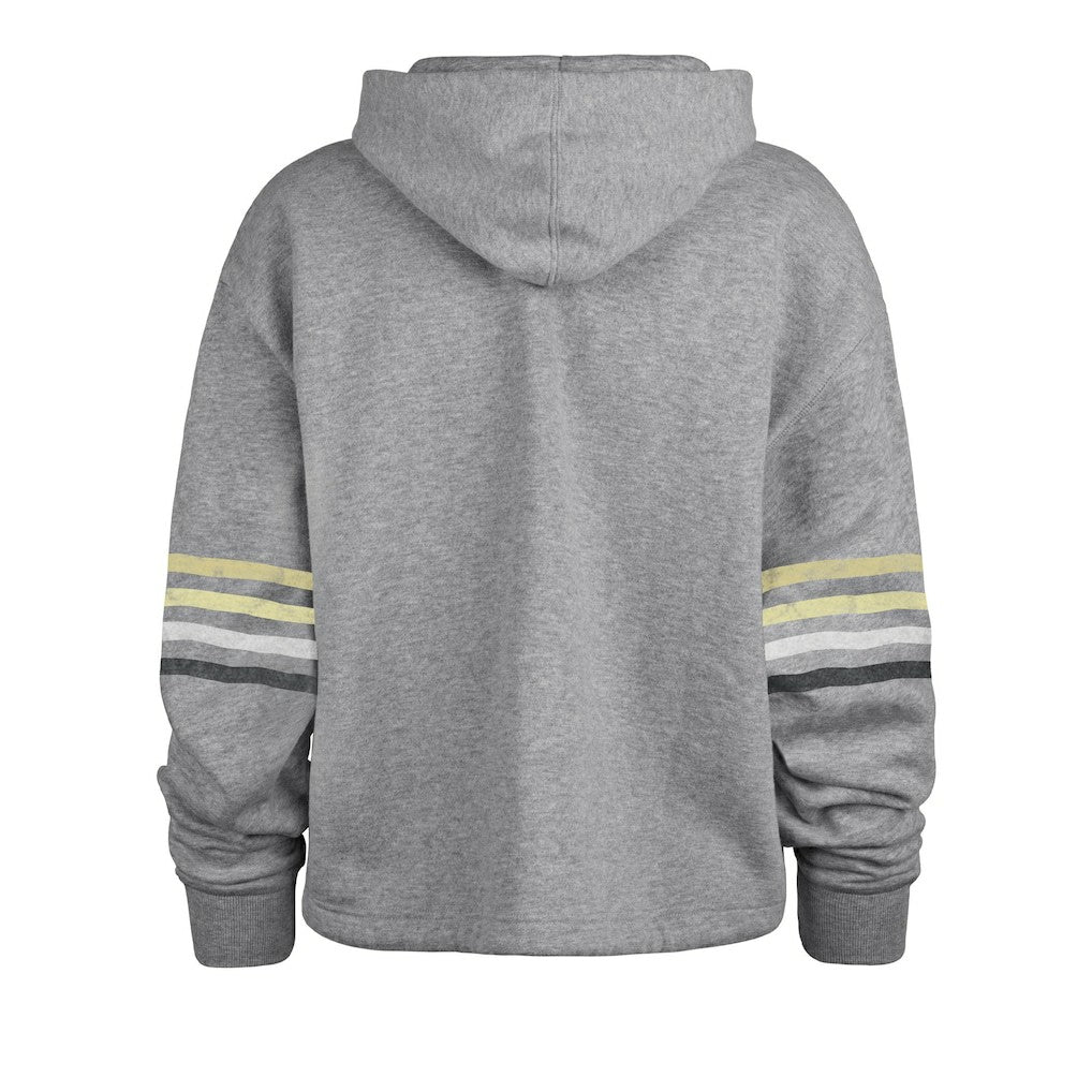 New Orleans Saints '47 Women's Upland Bennett Pullover Hoodie Heather Gray | 47 brand