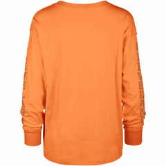 Cleveland Browns '47 Women's Tom Cat Lightweight Long Sleeve T-Shirt Orange | 47 brand