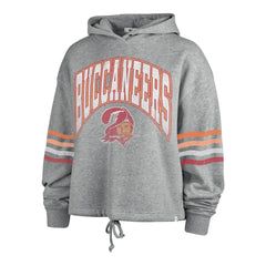 Tampa Bay Buccaneers '47 Women's Upland Bennett Pullover Hoodie Heather Gray | 47 brand