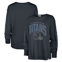 Tennessee Titans '47 Women's Tom Cat Lightweight Long Sleeve T-Shirt Navy | 47 brand