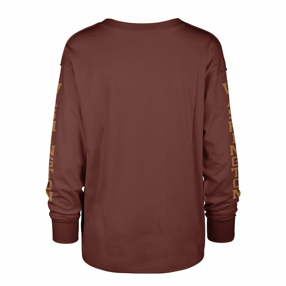 Washington Commanders '47 Women's Tom Cat Lightweight Long Sleeve T-Shirt Burgundy | 47 brand