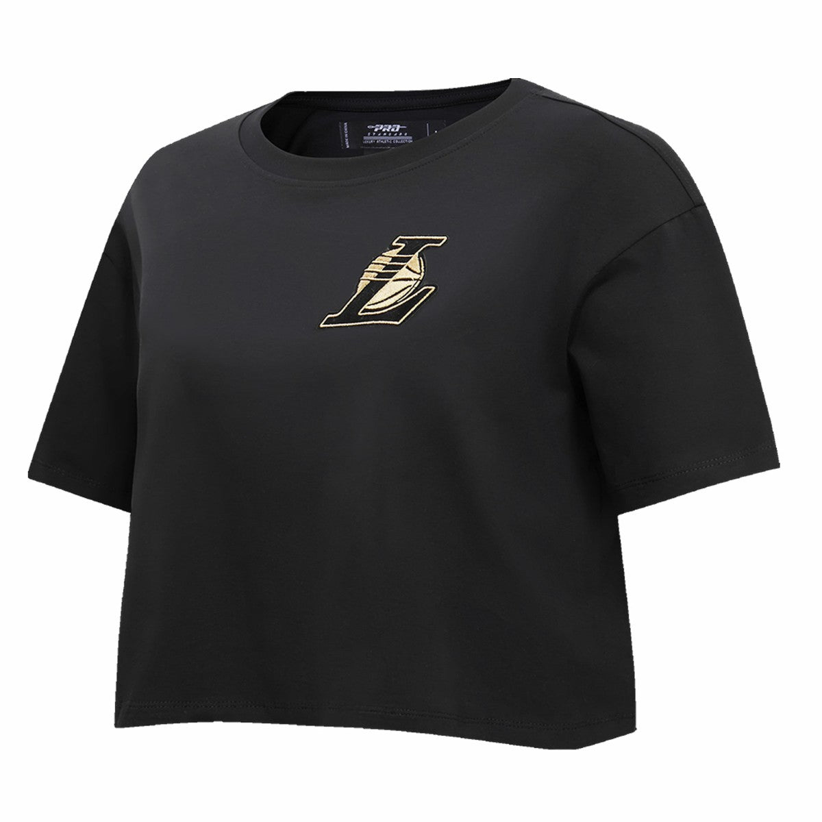 Los Angeles Lakers Pro Standard Women's Holiday Glam Boxy T-Shirt Black - NBA