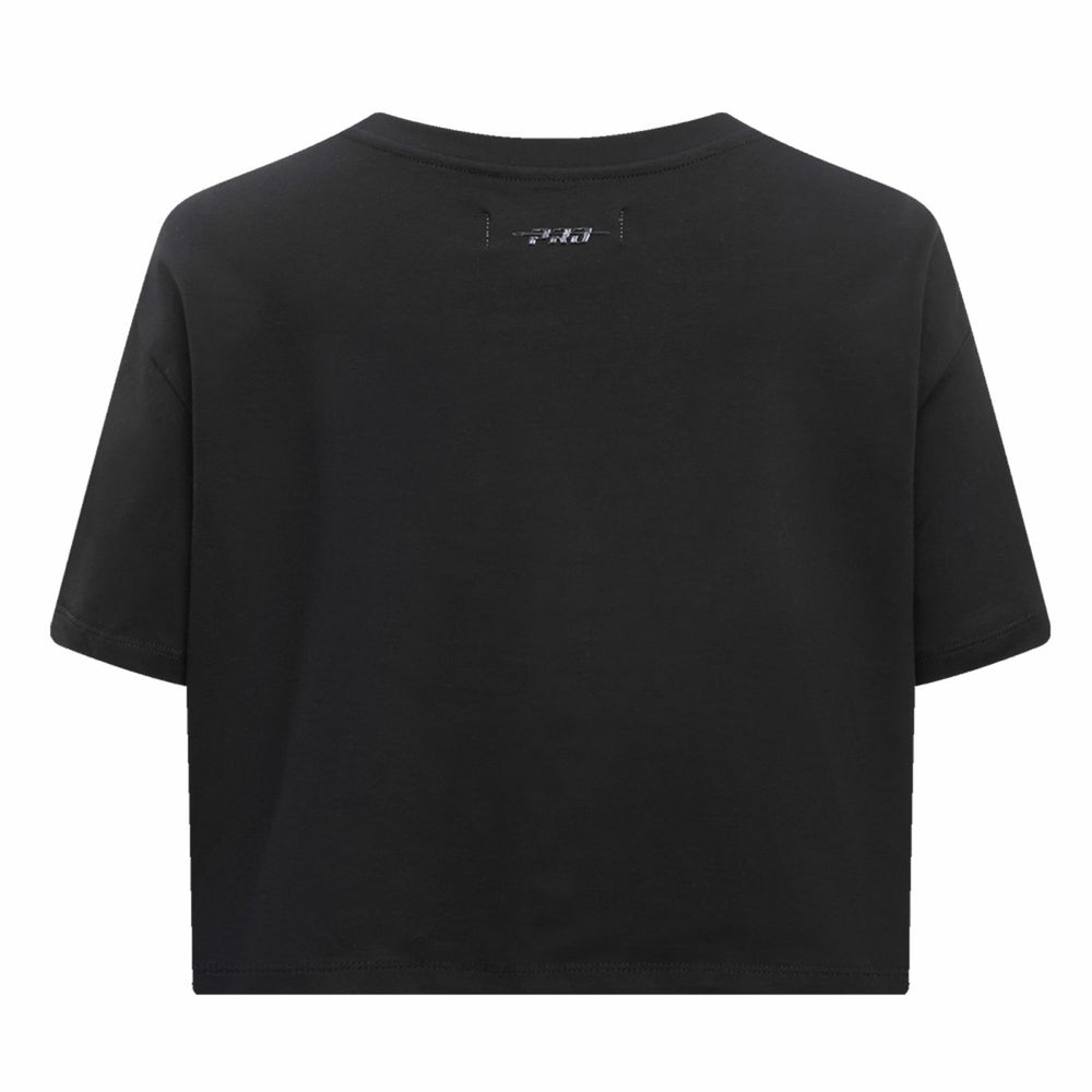 Los Angeles Lakers Pro Standard Women's Holiday Glam Boxy T-Shirt Black - NBA