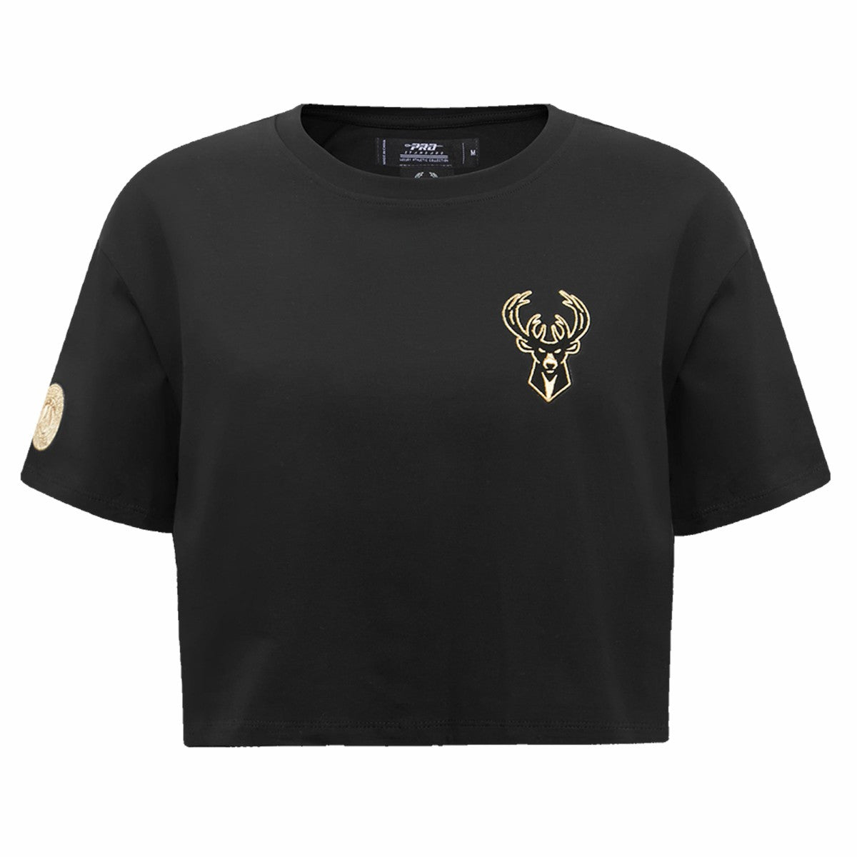 Milwaukee Bucks Pro Standard Women's Holiday Glam Boxy T-Shirt Black - NBA