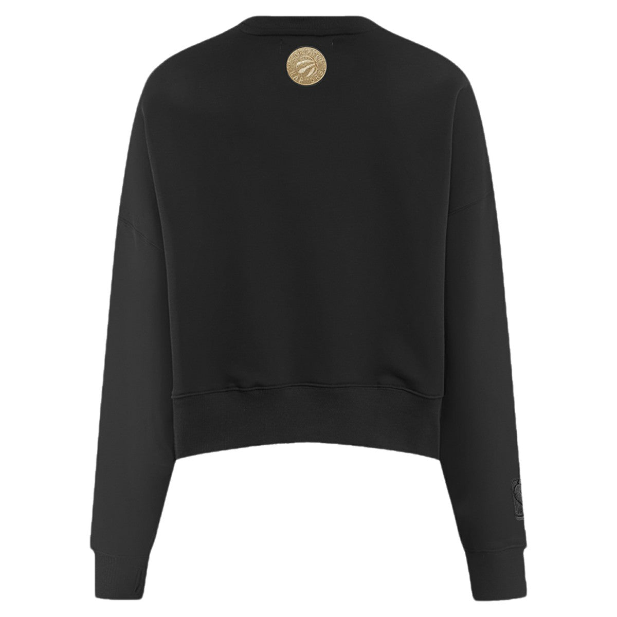 Toronto Raptors Pro Standard Women's Glam Cropped Pullover Sweatshirt - Black - NBA