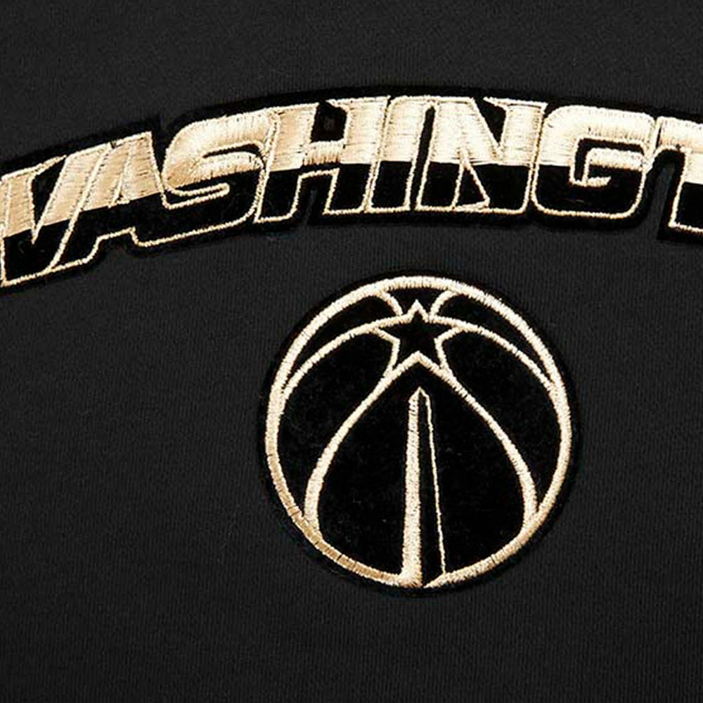 Washington Wizards Pro Standard Women's Glam Cropped Pullover Sweatshirt - Black - NBA