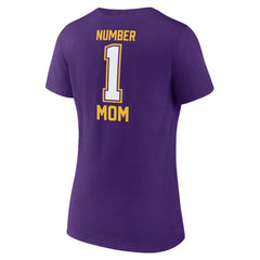 Minnesota Vikings Women's Mother's Day V-Neck T-Shirt Purple | Fanatics