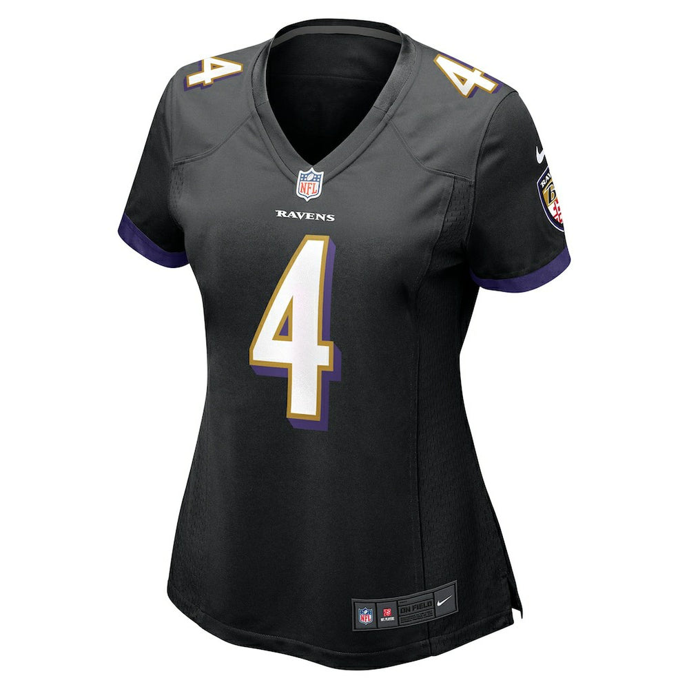 Zay Flowers Baltimore Ravens Women's Alternate Game Jersey Black | Nike for Sale