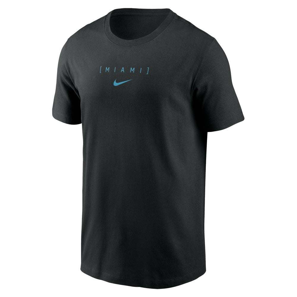 Miami Marlins Nike Large Logo Back Stack T-Shirt - MLB