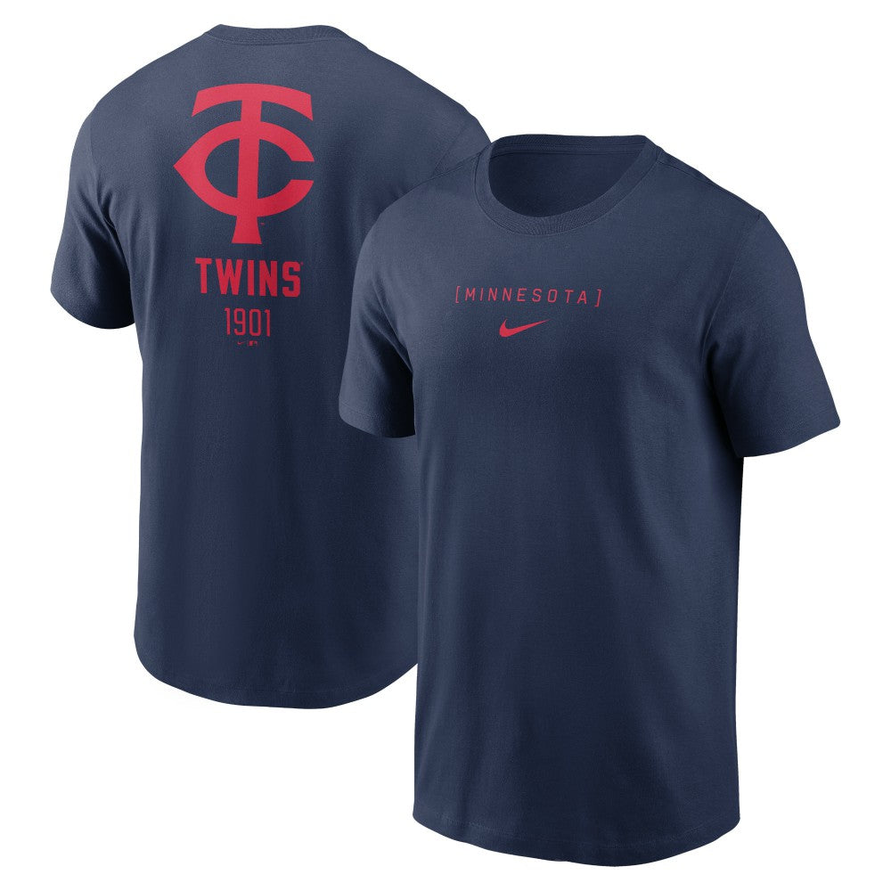 Minnesota Twins Nike Large Logo Back Stack T-Shirt - MLB