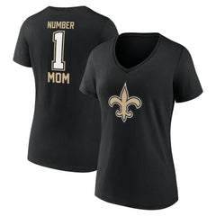 New Orleans Saints Women's Mother's Day V-Neck T-Shirt Black | Fanatics