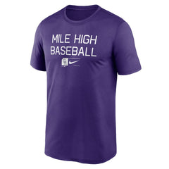 Colorado Rockies Nike Baseball Phrase Legend Performance T-Shirt - MLB
