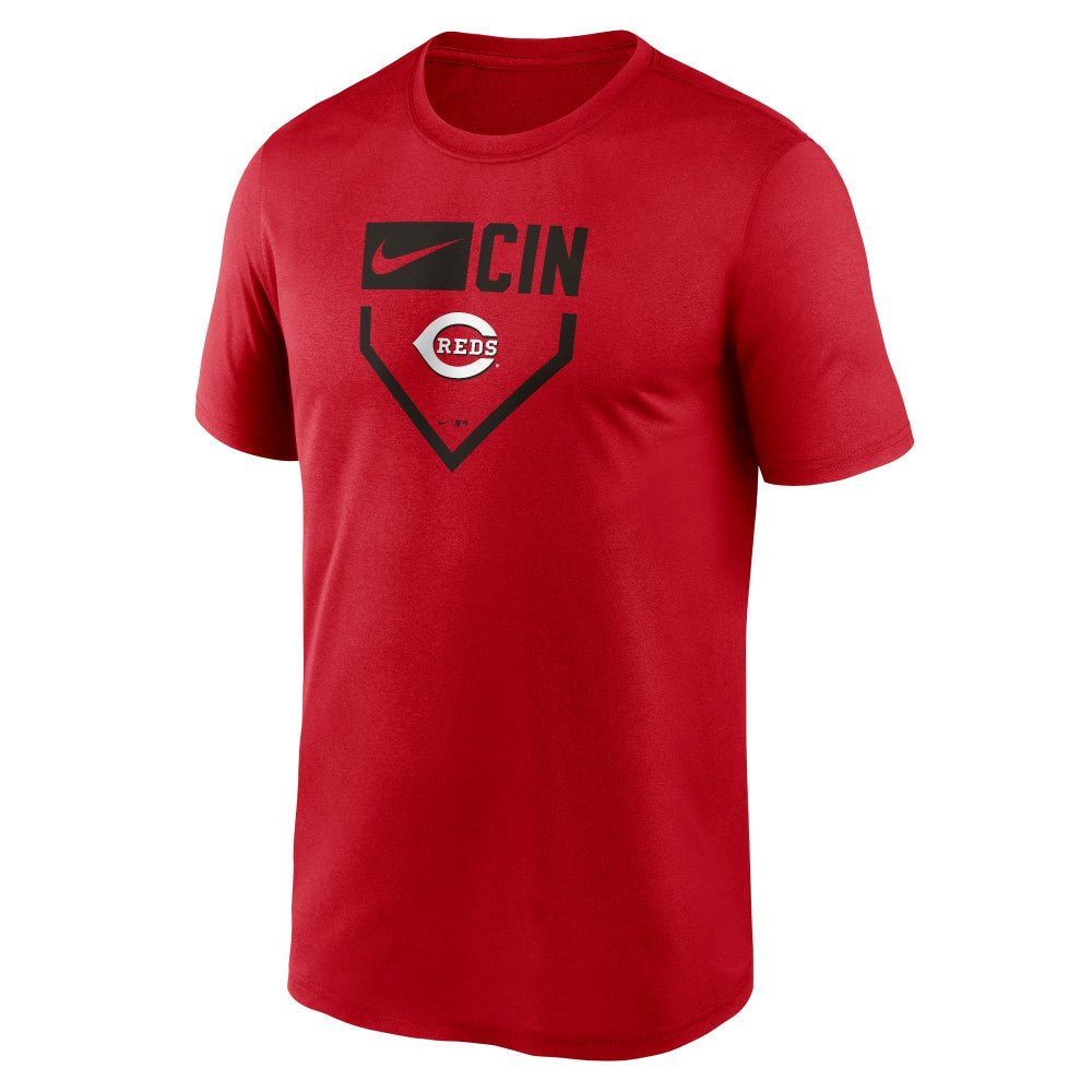 Cincinnati Reds Nike Home Plate Icon Legend Performance T-Shirt - MLB
