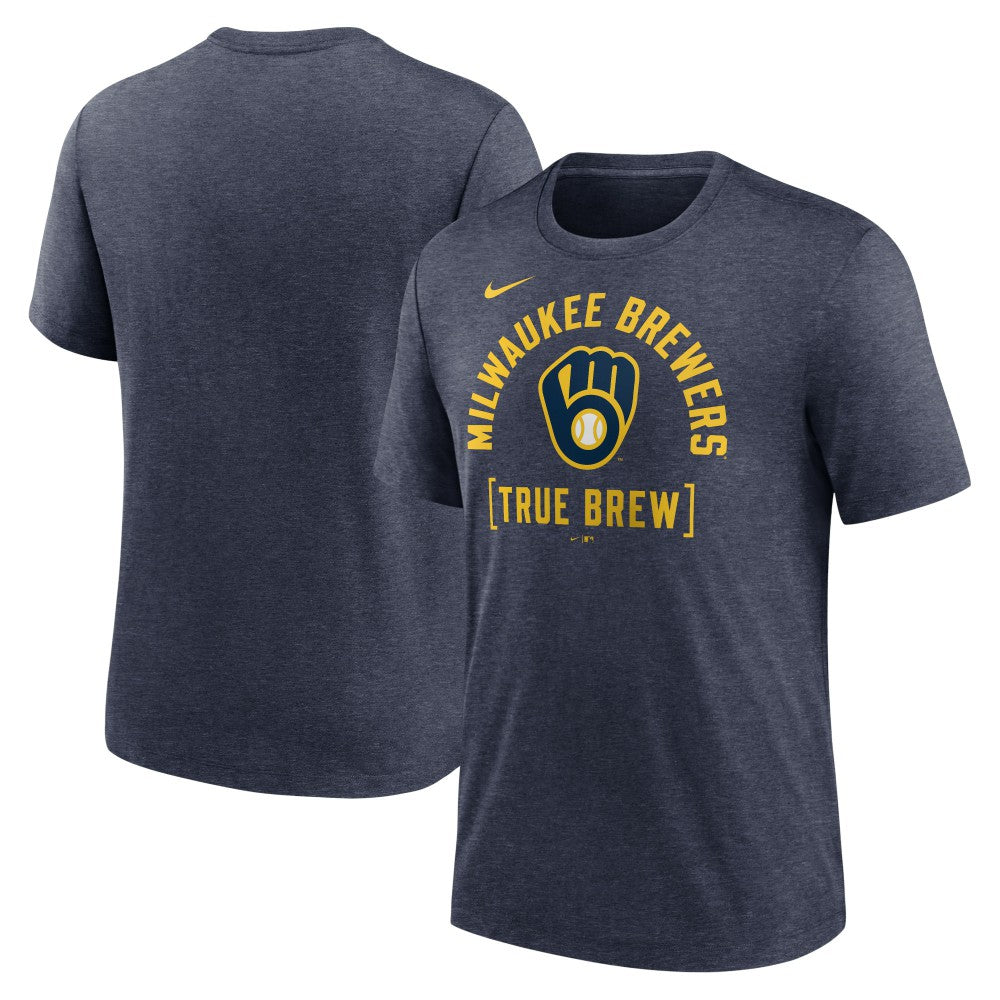 Milwaukee Brewers Nike Swing Big Tri-Blend T-Shirt - MLB