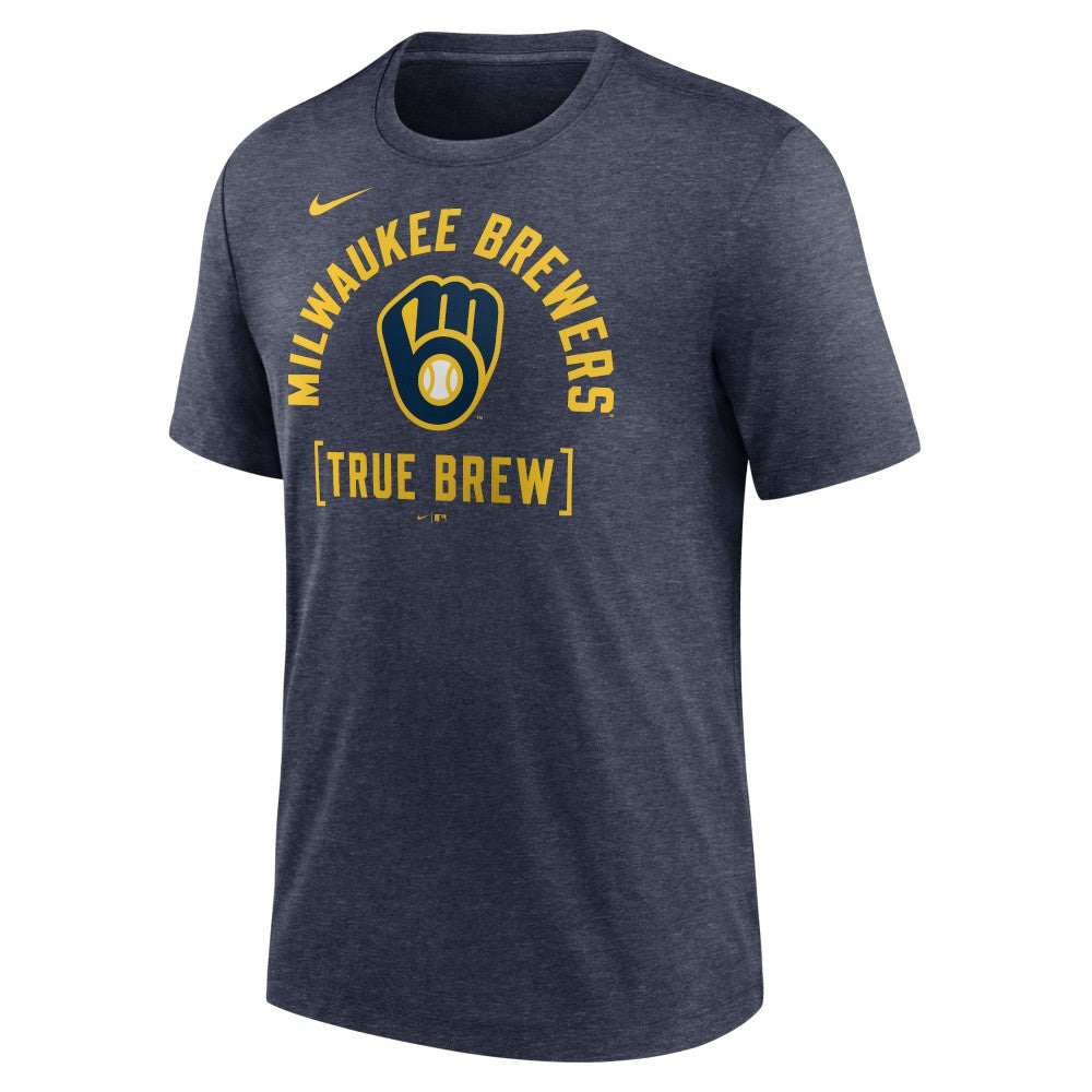 Milwaukee Brewers Nike Swing Big Tri-Blend T-Shirt - MLB