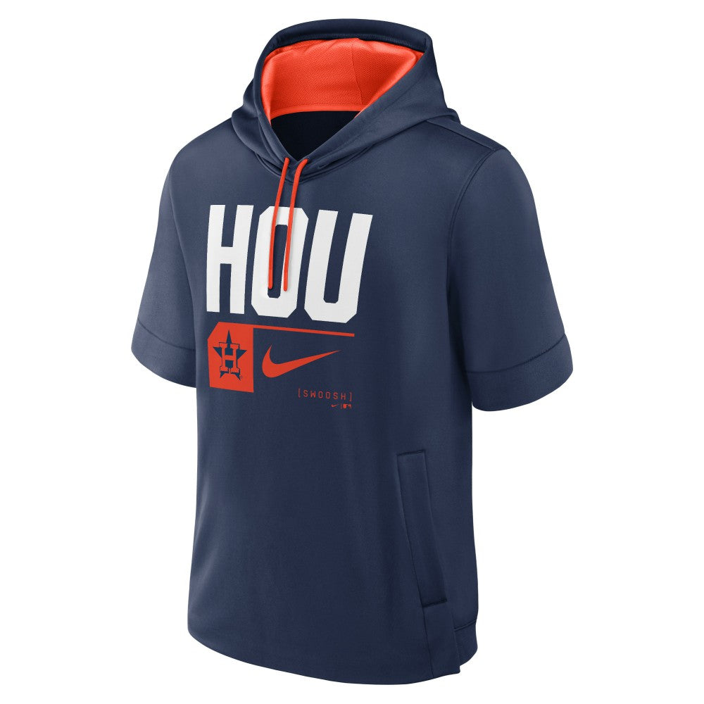 Houston Astros Nike Tri Code Lockup Short Sleeve Pullover Hoodie - MLB