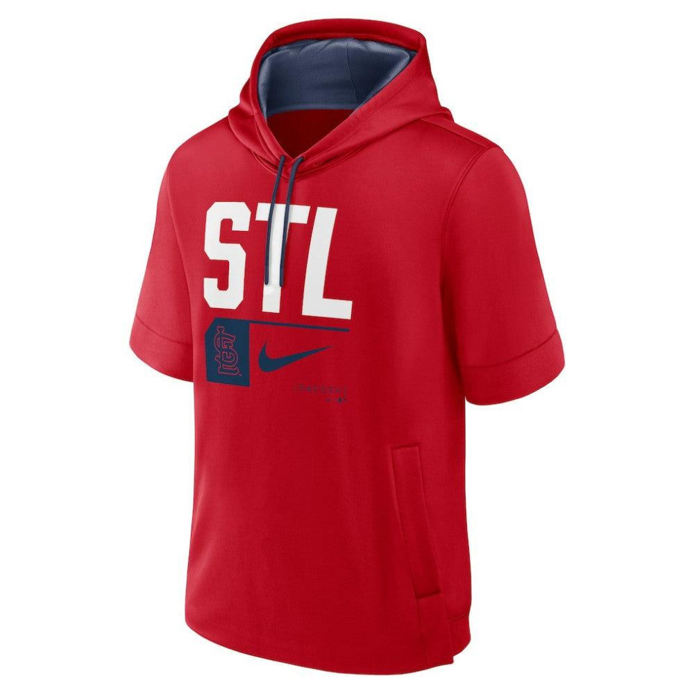 St. Louis Cardinals Nike Tri Code Lockup Short Sleeve Pullover Hoodie - MLB