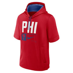 Philadelphia Phillies Nike Tri Code Lockup Short Sleeve Pullover Hoodie - MLB