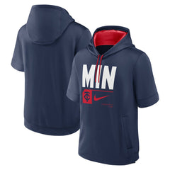 Minnesota Twins Nike Tri Code Lockup Short Sleeve Pullover Hoodie - MLB