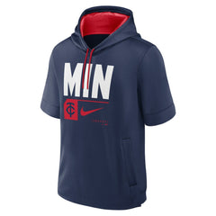 Minnesota Twins Nike Tri Code Lockup Short Sleeve Pullover Hoodie - MLB