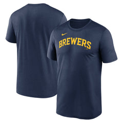 Milwaukee Brewers Nike Legend Fuse Wordmark T-Shirt  - MLB