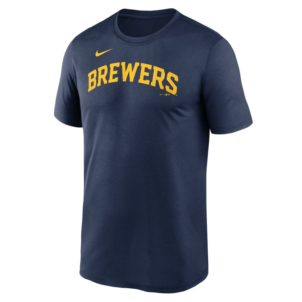 Milwaukee Brewers Nike Legend Fuse Wordmark T-Shirt  - MLB
