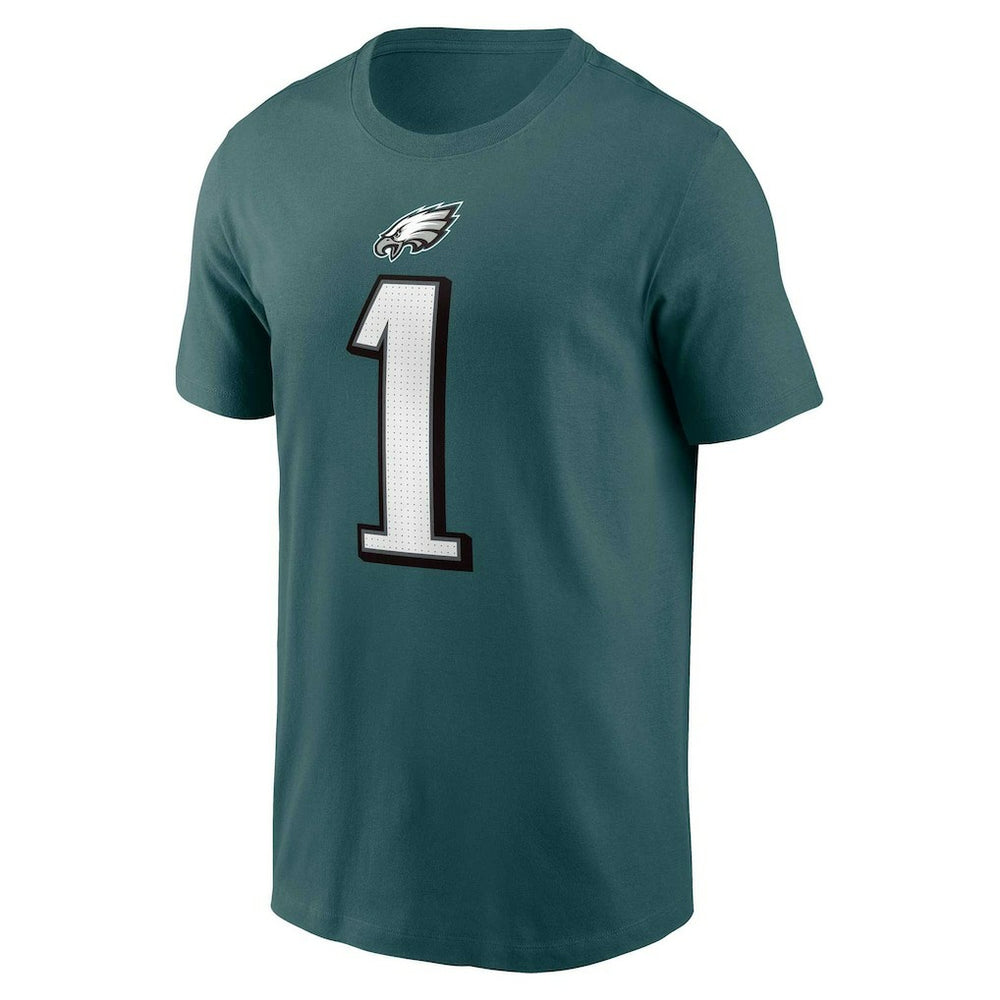 Jalen Hurts Philadelphia Eagles Player Name & Number T-Shirt Midnight Green | Nike for Sale