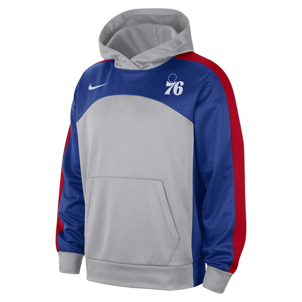 Philadelphia 76ers Authentic Starting Five Force Performance Pullover Hoodie Gray/Royal - NBA