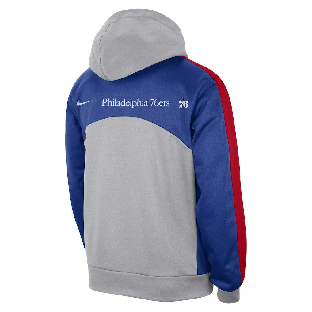 Philadelphia 76ers Authentic Starting Five Force Performance Pullover Hoodie Gray/Royal - NBA