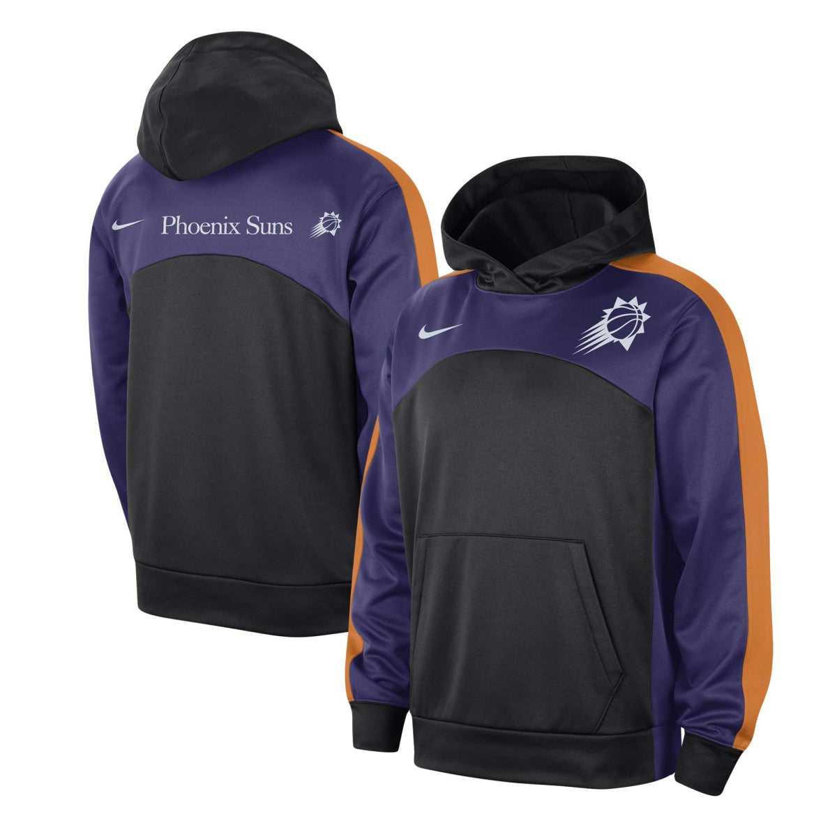 Phoenix Suns Authentic Starting Five Force Performance Pullover Hoodie Black/Purple - NBA