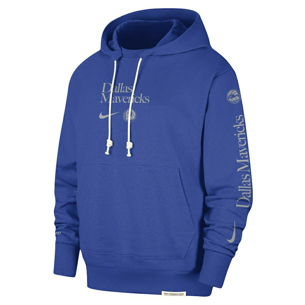 Dallas Mavericks Authentic Performance Pullover Hoodie Blue - NBA