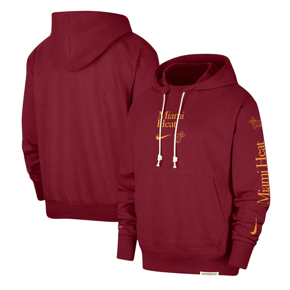 Miami Heat Authentic Performance Pullover Hoodie Red - NBA