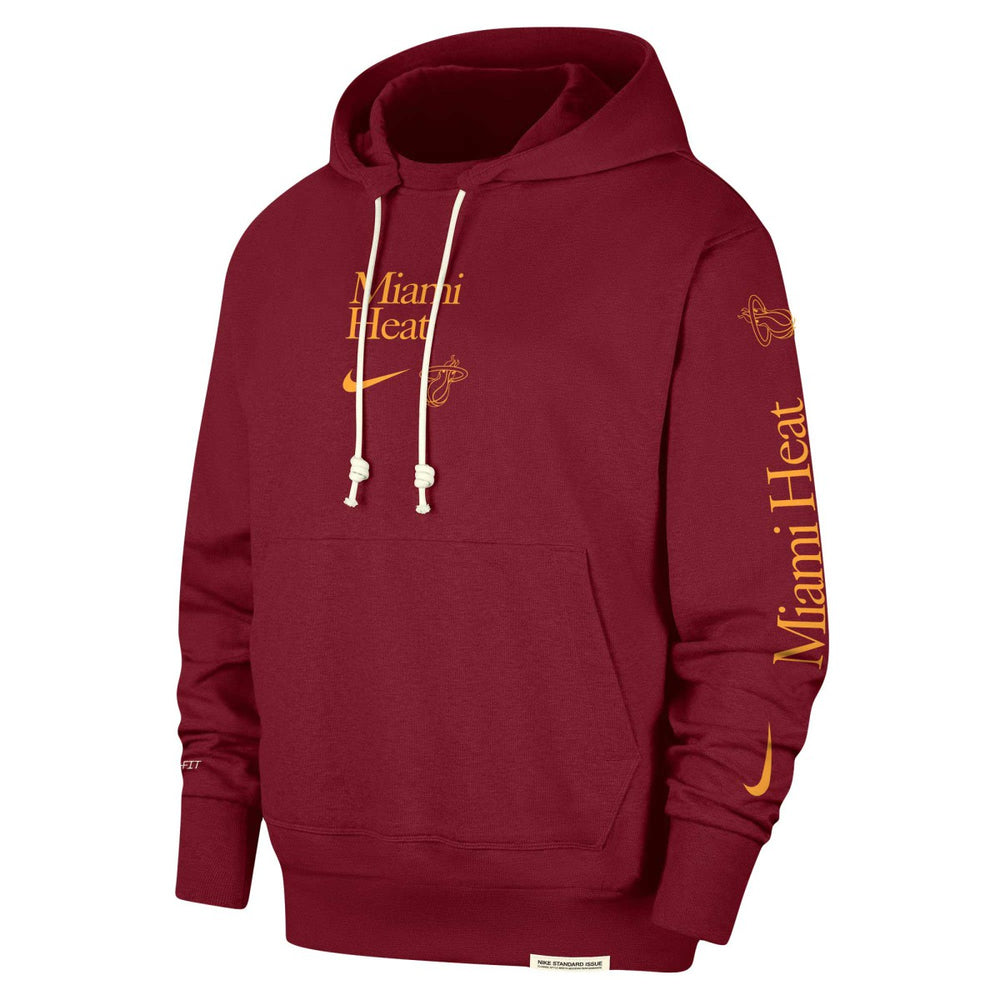 Miami Heat Authentic Performance Pullover Hoodie Red - NBA