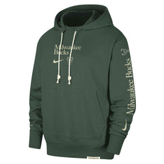 Milwaukee Bucks Authentic Performance Pullover Hoodie Hunter Green - NBA