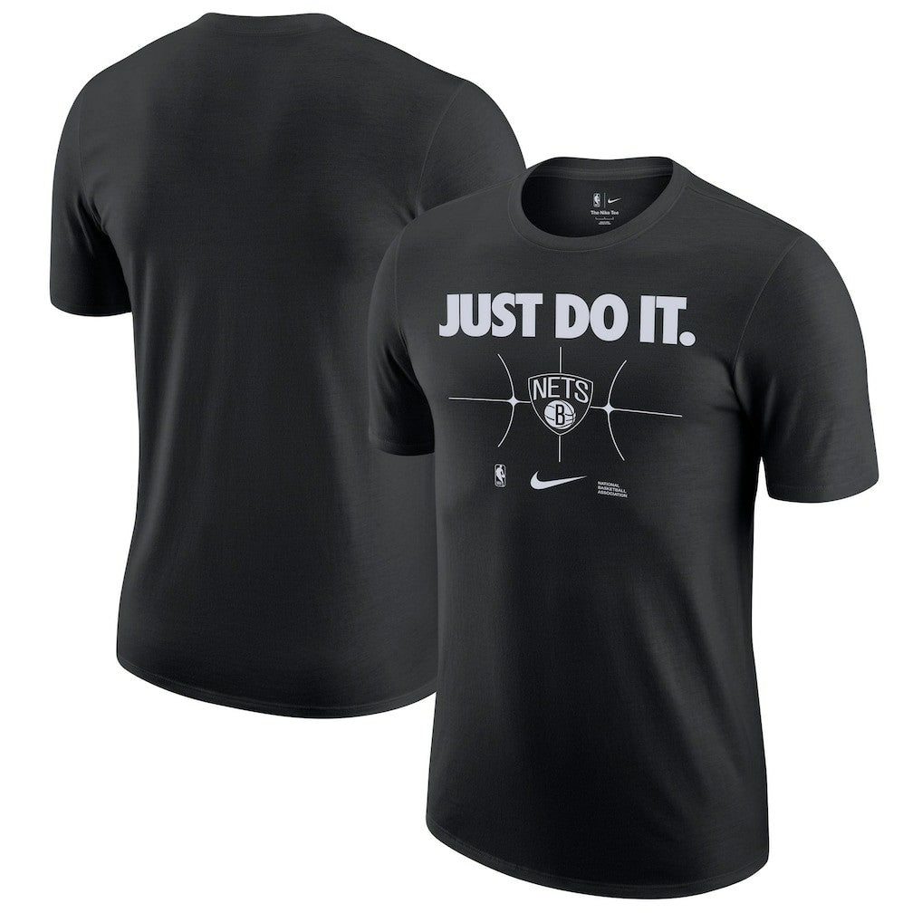 Brooklyn Nets Just Do It T-Shirt Black - NBA